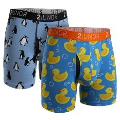 2UNDR Swing Shift Briefs 2-Pack (Penguins-Ducky)