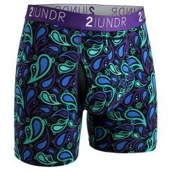 2UNDR Swing Shift Boxer Brief (Peacock Paisley)