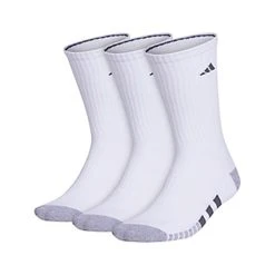 Adidas Men's Cushioned 3.0 Crew 3-Pack (M) (White)