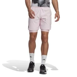 Adidas US Series 2-in-1 Short 7" (M) (Pink)