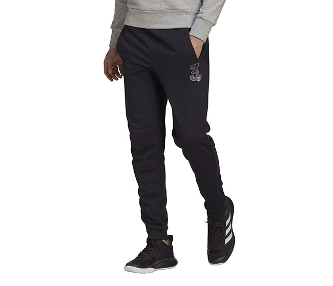 Adidas Tennis Graphic Pant (M) (Black) - Image 2