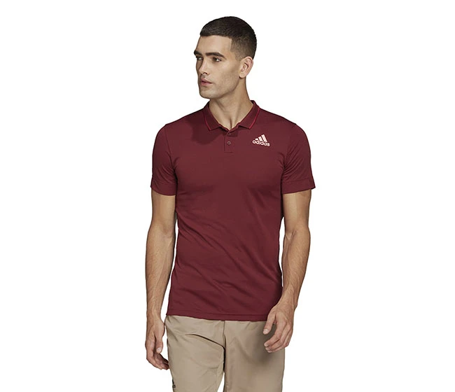 Adidas Freelift Polo (M) (Dark Red)