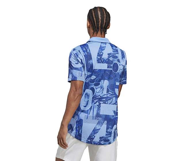 Adidas Club Graphic Polo (M) (Blue Fusion) - Image 2