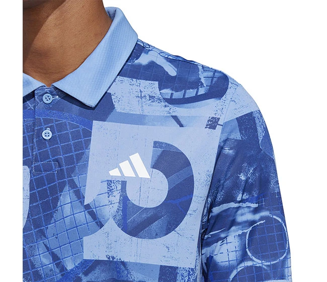Adidas Club Graphic Polo (M) (Blue Fusion) - Image 3