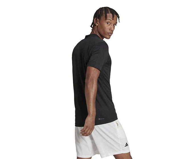 Adidas Tennis Freelift Polo (M) (Black) - Image 2