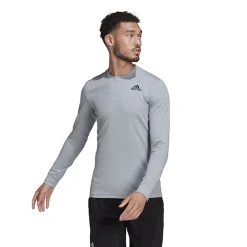 Adidas Freelift Long Sleeve Tee (M) (Grey)