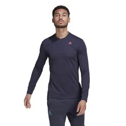 Adidas Freelift Long Sleeve Tee (M) (Navy)