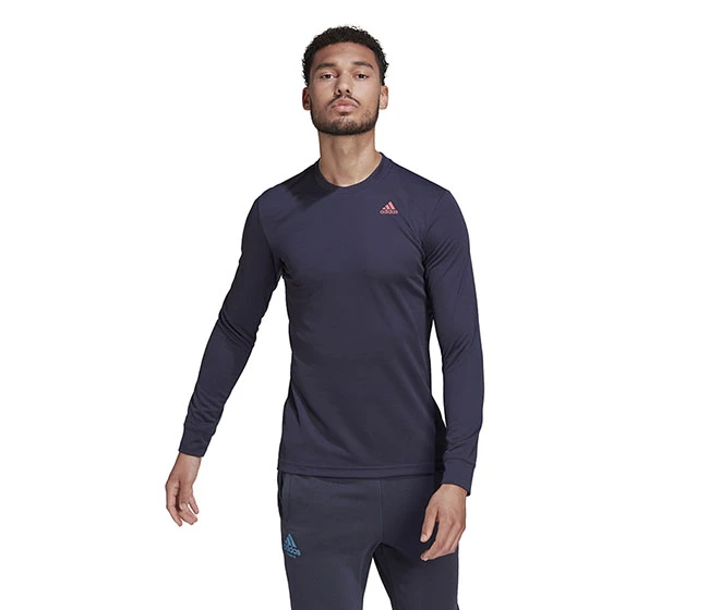 Adidas Freelift Long Sleeve Tee (M) (Navy)