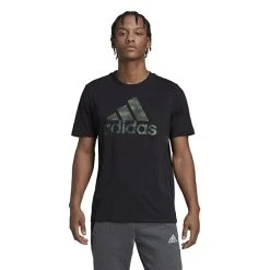 Adidas Essentials Camo Tee (M) (Black)