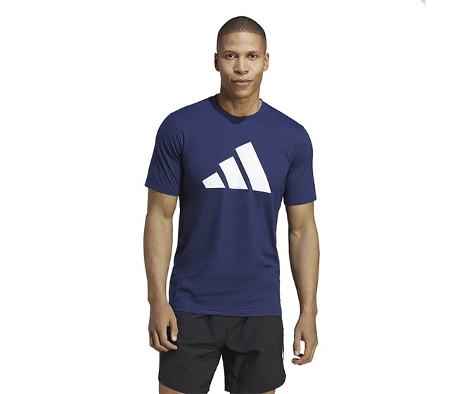 Adidas Train Essentials Feel Ready Logo Tee (M) (Dark Blue)