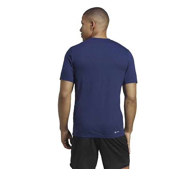 Adidas Train Essentials Feel Ready Logo Tee (M) (Dark Blue) - Image 2