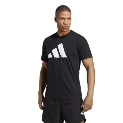 Adidas Train Essentials Feel Ready Logo Tee (M) (Black)
