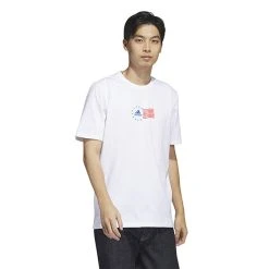 Adidas Americana BOS Graphic Tee (M) (White)