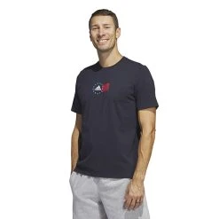 Adidas Americana BOS Graphic Tee (M) (Legend Ink)