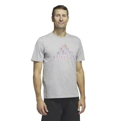 Adidas Americana Graphic Tee (M) (Grey)
