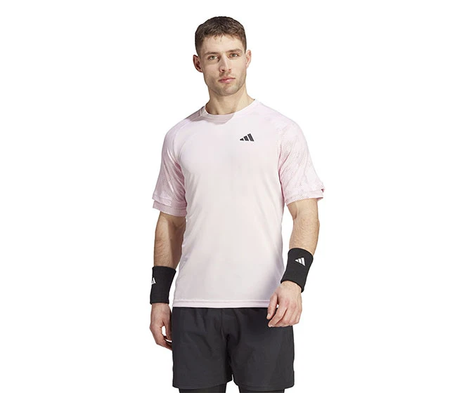 Adidas Melbourne Raglan Tee (M) (Clear Pink)