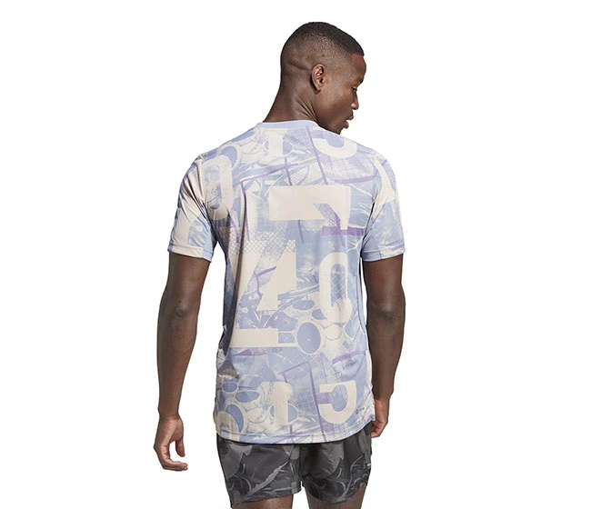 Adidas Club Graphic Tee (M) (Wonder Taupe) - Image 2