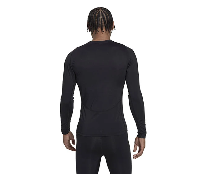 Adidas Techfit Training Long Sleeve Top (M) (Black) - Image 2