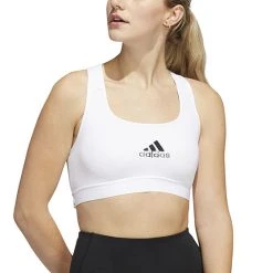 Adidas Powerreact Medium Support Bra (W) (White)