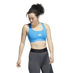 Adidas Powerreact Medium Support Bra (W) (Blue)