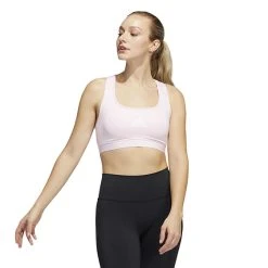 Adidas Powerreact Medium Support Bra (W) (Clear Pink)