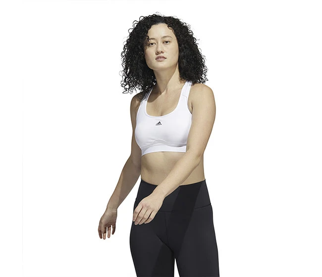 Adidas Powerreact Medium Support Bra (W) (White)