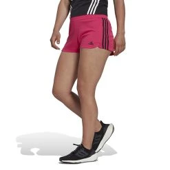 Adidas Pacer 3 Stripe Knit Short (W) (Magenta)