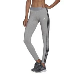 Adidas 3 Stripe Animal Print Legging (W) (Grey)