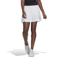 Adidas Club Pleated Skirt (W) (White)