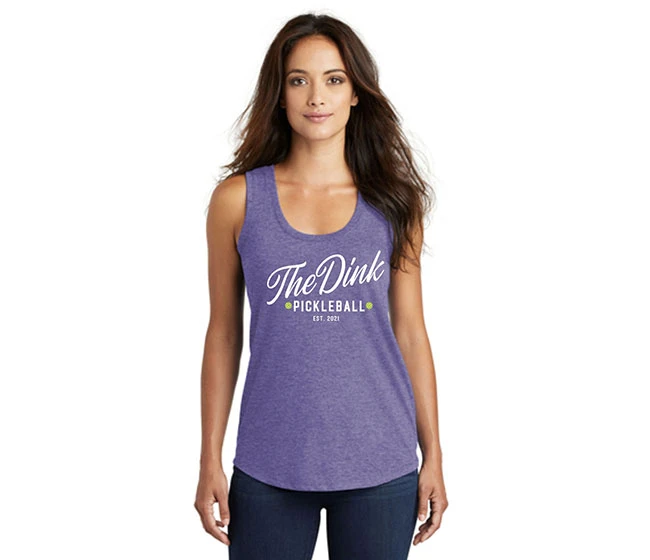 The Dink. The Dink Perfect Tri Racerback Tank (W) (Purple)