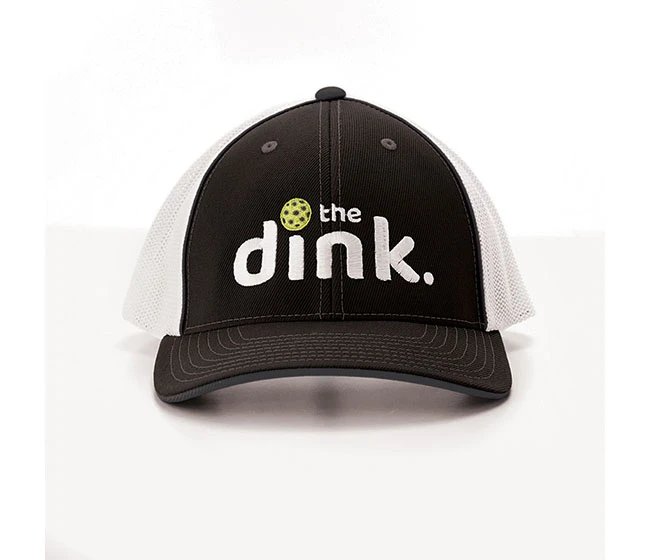 The Dink. The Dink Trucker Flexfit Cap (U) (Black/White)