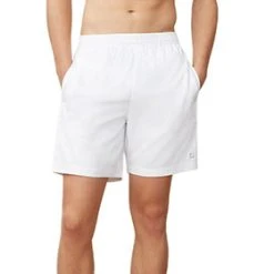 FILA Essentials 7" Hardcourt II Shorts (M) (White)