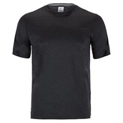 FILA Essentials Heathered Mesh Crew (M) (Black)