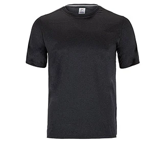 FILA Essentials Heathered Mesh Crew (M) (Black)