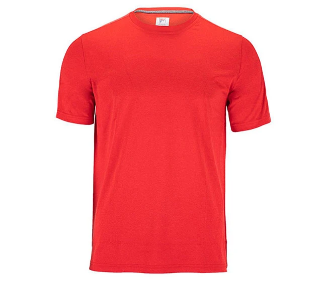 FILA Essentials Heathered Mesh Crew (M) (Red)