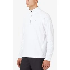 FILA Pickleball 1/4 Zip Long Sleeve (M) (White)