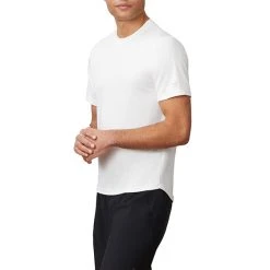 FILA Pickleball Scallop Hem Heather Crew (M) (White)