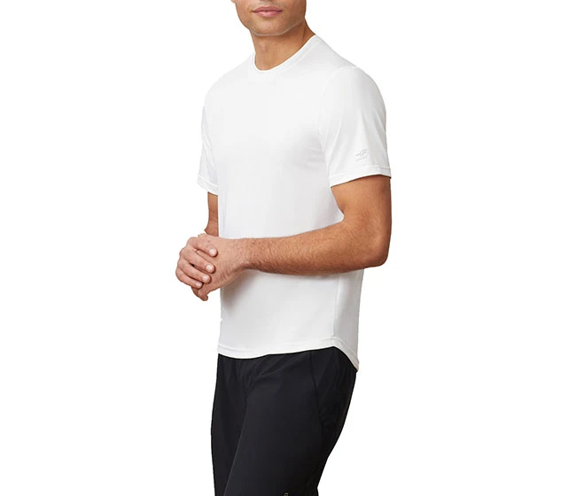 FILA Pickleball Scallop Hem Heather Crew (M) (White)