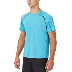 FILA Pickleball Short Sleeve Crew (M) (Turquoise)