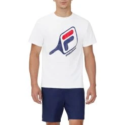 FILA Pickleball Paddle Tee (M) (White)