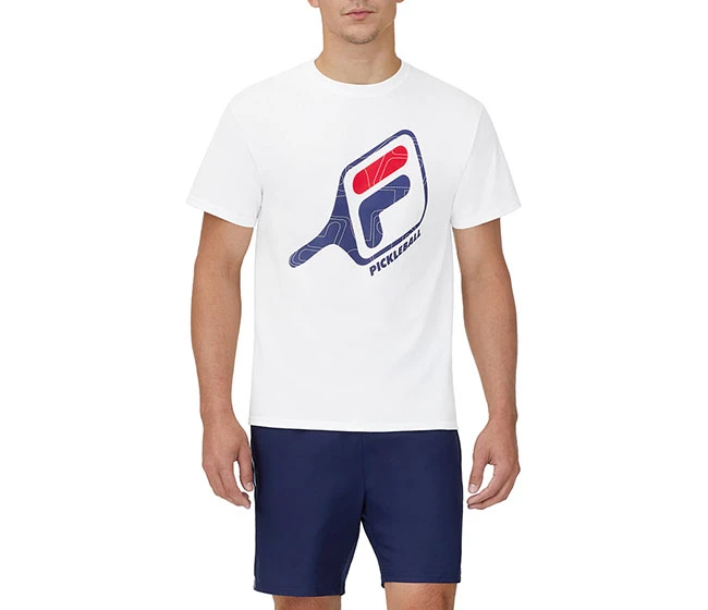FILA Pickleball Paddle Tee (M) (White)