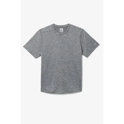 FILA Pickleball Scallop Hem Heathered Tee (M) (Grey)