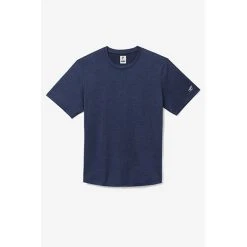 FILA Pickleball Scallop Hem Heathered Tee (M) (Navy)