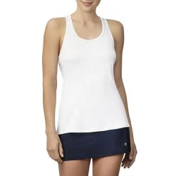 FILA Pickleball Racerback Tank (W) (White)