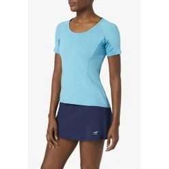 FILA Pickleball Solid Short Sleeve Tee (W) (Turquoise)