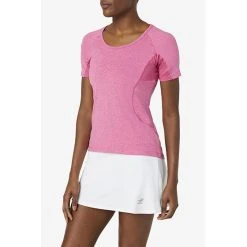 FILA Pickleball Solid Short Sleeve Tee (W) (Pink)