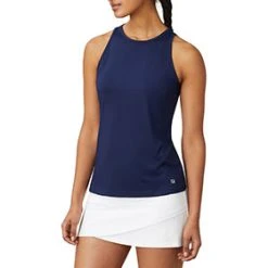 FILA Essentials Full Coverage Tank (W) (Navy)
