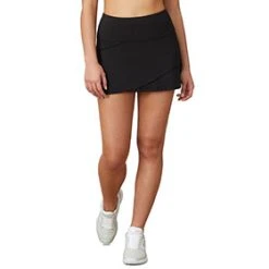 FILA Essentials Tiered Skort (W) (Black)