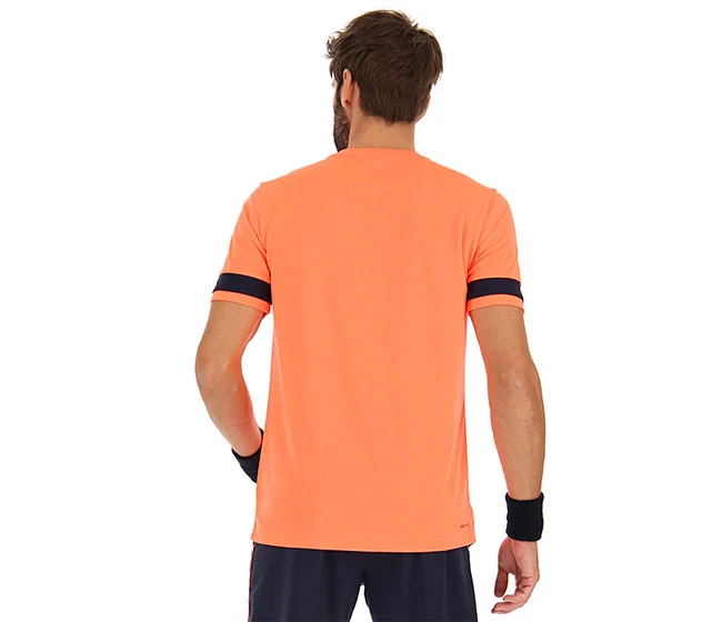 Lotto Superrapida Pickleball V Tee (M) (Orange) - Image 2