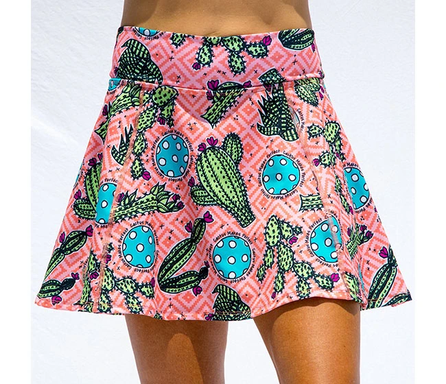Pickleball Bella Cactus Makes Perfect 1 A-Line Skort (W) (Pink)
